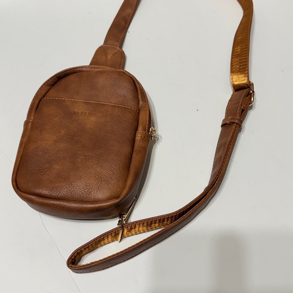 Stylish Brown Leather Crossbody Bag